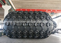 elevado desempenho de borracha dos pára-choques de Pneuamtic do porto 50kPa de 4.8m*8m com rede Chain do pneumático